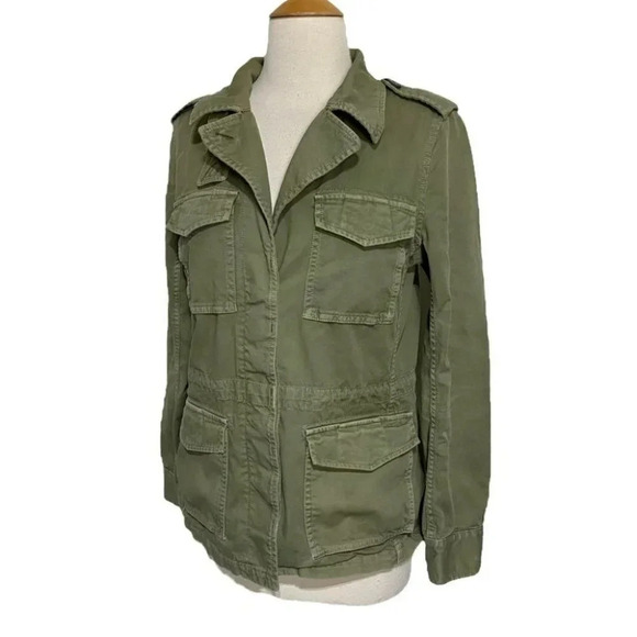 Madewell Women's S army green utility military jacket‎ Chore Coat - Picture 5 of 9